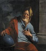 Giuseppe Antonio Petrini Weeping Heraclitus oil on canvas